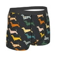 thumbnail image 2 of KLL Plaid Dachshund Men's Cotton Boxer Briefs Underwear-X-Large, 2 of 8
