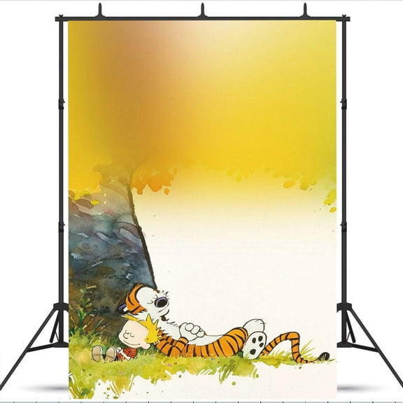 Calvin & Hobbes school Poster Backdrop Banner Party Supplies Birthday Decorations Background for Photography Taspestry