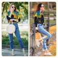thumbnail image 7 of KLL Abstract Starry Sky Print Women's Long Sleeve Pajamas with Pants Sleepwear Loungewear 2 Set-X-Large, 7 of 7