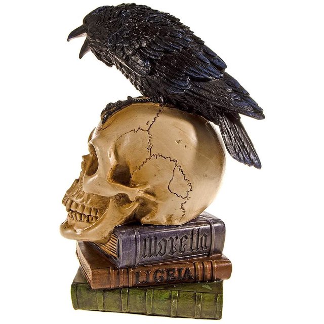 Calavera de resina, regalo de Halloween, calavera de Animal, decoración de cuervos, manualidades para el hogar, Calavera de resina