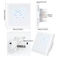 thumbnail image 2 of Riwcyla HY610 Smart Heating Thermostat Digital Temperature Controller Touchscreen LCD Display Weekly Programmable Thermostat ,freeze for Home School Office Hotel, 2 of 6