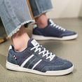thumbnail image 4 of Men's Casual Canvas Sneakers – Classic Low-Top Skate Shoes for Walking, Daily Wear, 4 of 6