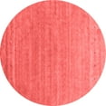 thumbnail image 1 of Ahgly Company Indoor Round Abstract Red Contemporary Area Rugs, 3' Round, 1 of 4