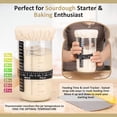 thumbnail image 3 of TeeMars Sourdough Bread Starter Kit, 34oz Sourdough Starter Jar, 2 Bread Proofing Baskets, Thermometer, Feeding Time Tracker, Metal Scraper, Easy to Clean, Complete Sourdough Bread Baking Supplies, 3 of 8