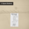 thumbnail image 6 of Royale Linens 3-Piece Sand Duvet Bedding Sets, Queen, 6 of 8
