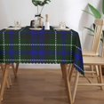 thumbnail image 3 of Rectangle Table Cloth, Macneil of Colonsay Tartan Blue Green Plaid Resistant Washable Tablecloth Decorative Table Cover for Dining, Indoor and Outdoor, 3 of 6