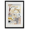 thumbnail image 1 of Cuadro de decorativo pintado 100% a mano colección abstractos 4 vistas enmarcado con madera y vidrio, 1 of 5