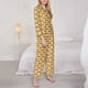 thumbnail image 3 of Fotbe Submarine Sub Sandwich Conjunto de Pijama de Manga Larga para Mujer con Estampado, Ropa de Dormir de 2 Piezas, Conjunto de Casa Suave y Cómodo con Bolsillos-Medium, 3 of 7