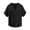 Black, variant on Mens Linen Shirts Casual 3/4 Sleeve T-Shirts Button down Shirt Regular-Fit Henley T-Shirt Summer Lightweight Beach Vacation Tops Blue M
