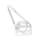 thumbnail image 5 of Bolso de hombro Bolso de mano Correa ajustable Paquete PVC con bolsillo frontal Bolso transparente Cruzado Gris, 5 of 9