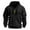 Black, variant on Mens Zip Up Hoodie Long Sleeve Fleece Casual Hooded Sweatshirts Athletic Full Zip Jacket with Pockets(Dark Green,M)