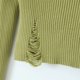 thumbnail image 5 of Jersey de mujer de manga larga con hombros descubiertos, cuello descubierto y diseño grande, 5 of 6