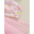 thumbnail image 5 of Suealasg Baby Girl 2Pcs Summer Clothes Long Sleeve Floral Embroidery Shirred Romper Dress +Headband Set 3 6 12 18 Months Infant Girls Birthday Photoshoot Outfits, 5 of 7