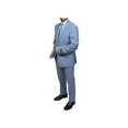 thumbnail image 2 of Mens DKNY 100% Wool Two Button Notch Lapel Slim fit Shark Texture 1393 Sky Blue, 2 of 11