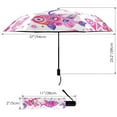 thumbnail image 3 of Folk Cartoon Playful Fish Compact Sun Umbrella Windproof Travel Umbrellas for Rain Strong Portable UV Protection, 3 of 8