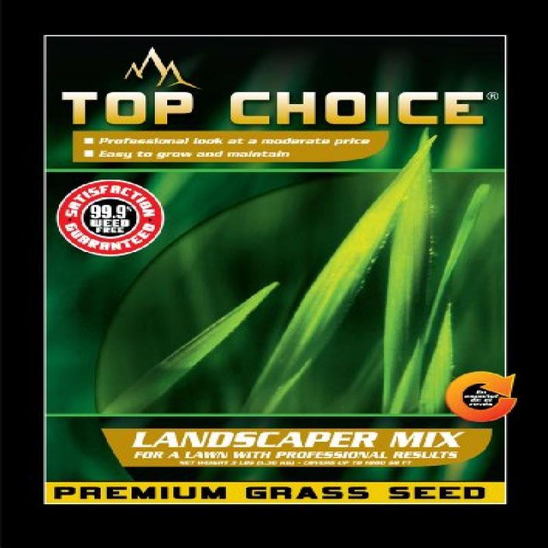 Top Choice 17644 Kentucky Blue/Perennial Ryegrass Grass Seed Mixture, 3Pound