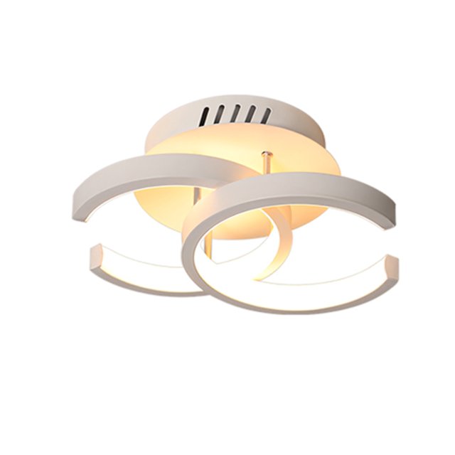 Luz De Techo Led De 18W Mientras / Cálido / Luz Natural Lámpara De Techo Moderna Lámpara Colgante En Forma De Semicírculo Luz De Techo Regulable Súper Brillante Para El Dormitorio Del Hotel Sala seitruly HA026457-01