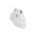 thumbnail image 5 of Fila Disruptor 2 Wedge Women's Lace Up Leather Platform Sneakers in White Size 5.5, 5 of 5