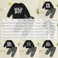 thumbnail image 3 of KPOPLK Toddler Kids Baby Boy Fall Outfits 18 24 Months 2T 3T 4T 5T 6T Letter Print Long Sleeve Tops Pants Winter Clothes Sets Black Size 12-18 Months, 3 of 4