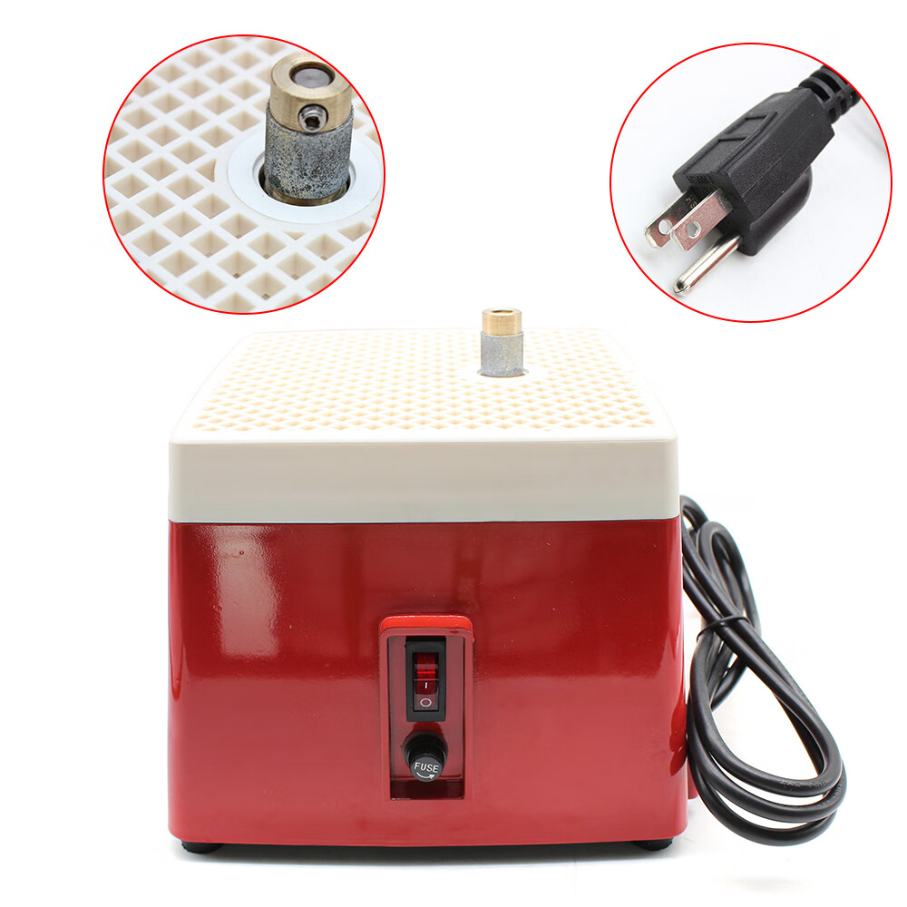 Aiqidi 110V Stained Glass Grinder Portable Mini Glass Grinding Tool w/ Diamond Bit