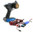 thumbnail image 3 of Bewildely Coche de carreras clásico, simulación profesional, marco de transmisión rojo CNC, Kits de Control remoto de Metal RC, juguetes de Kits de construcción modelo marco rojo, 3 of 6