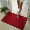 thumbnail image 4 of Super Absorbent Bathroom Rug, Quick-Dry Door Mat with Rubber Backing, Non-Slip Floor Carpet for Bath Tub Shower Kitchen Entryway, 1X Mat Red Tanuke, 4 of 6