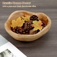 thumbnail image 4 of cuencos decorativos de madera, fruteros de madera para servir frutas, postres de dulces, cuencos de madera natural hechos a mano creativos, cuencos de madera rústica para decoración del hogar, 4 of 7