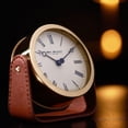 thumbnail image 2 of Wm.Widdop Gold Mantel Clock On Stand, 2 of 6