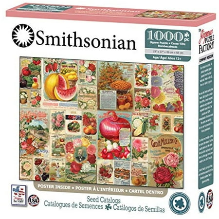 Leap Year Publishing LLC, Smithsonian Collages Seed Packets 1000pc Puzzle