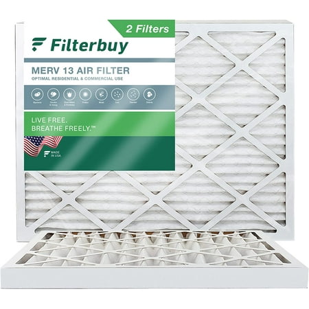 

Filterbuy 16x20x2 MERV 13 Pleated HVAC AC Furnace Air Filters (2-Pack)