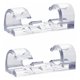 thumbnail image 1 of 60 Pack Clear Cable Clips, Strong Self-Adhesive Cable Holder, Durable Plastic Cord Management Organizer Clamps for Home and Office (Clear), 1 of 5