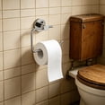 thumbnail image 4 of Toilet Paper Holder, Wall Mounted Stainless Steel Tissue Roll Rack with Open End Design, Rust Resistant Bathroom Organizer for Quick Roll Replacement, Space Saving Storage for Home, 4 of 6