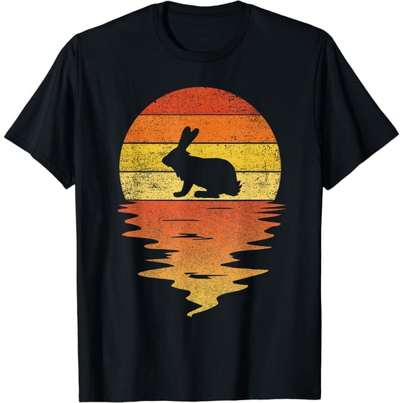 Bunny shirt 70s vintage retro sunset Rabbit T-Shirt