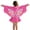 00-Hot Pink230, variant on WOYY Girls Butterfly Hooded Dress Batwing Sleeve Zip-Up Cover Up Beach Dress, Sizes 2-10