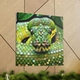 thumbnail image 6 of Green Python Pointillism - Canvas, 6 of 10