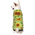 thumbnail image 1 of Fotbe Sunflower Leaves Sudadera con Estampado para Perros Pequeños – Suéter con Capucha para Mascotas, Tela Suave de Forro Polar con Bolsillo-X-Large, 1 of 7