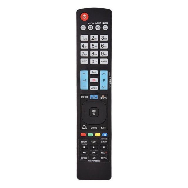 Tholdsy Control remoto inalámbrico de TV LCD, controlador de canal, pieza de repuesto para televisión, accesorio de control de aparatos electrónicos Videojuegos y accesorios