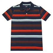 Tommy Hilfiger Boys Stripe Polo (L(12-14), Navy/Multi)