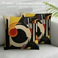 thumbnail image 3 of JEUXUS Kandinsky Modern Throw Pillow Cover - Kiev | Abstract Pillow | Modern Couch Pillow | Contemporary Pillows | Modern Outdoor Pillow | Mid Century Chair Cushions | Handmade Wool Size, 3 of 5