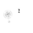 thumbnail image 1 of Reloj De Pared Acrílico Con Números Arábigos Grandes Y Figura De Caballero Para Cocina, Estudio, Entrada, Dormitorio, Decoración Del Hogar, Regalo, 1 of 8