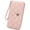 Pink, variant on Women's Wallet Wristlet Large Capacity Quilted Card Holder Wallet for Women