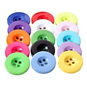 AkoaDa 100 Pcs Assorted Mixed Color Resin Buttons 4 Holes Round Craft for Sewing DIY Crafts Children's Manual Button Painting,DIY Handmade Ornament