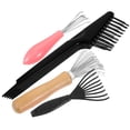 thumbnail image 1 of WHAMVOX 4Pcs Portable Hairbrush Cleaner Plastic and Metal Assorted Color Easy to Use, 1 of 8