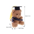 thumbnail image 5 of Osos de Graduación Oso de Peluche de Felpa con Gorro Juego de Borlas Graduado Oso Lindo Muñecos de Oso de Peluche de Graduación Oso de Peluche de Juguete para Suministros de Fiesta, 5 of 5