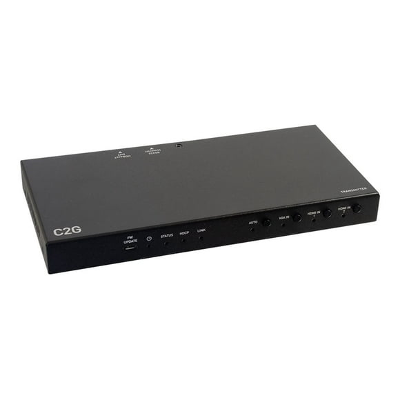 C2G Dual HDMI+VGA Switch Box TX - Extension Vidéo/audio/série - HDMI, HDBaseT, VGA - jusqu'à 230 Pi