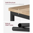thumbnail image 5 of 3-Tier Industrial End Table - Compact Space-Saving Design with 44lb Capacity per Shelf, Camel Brown & Matte Black, 5 of 6
