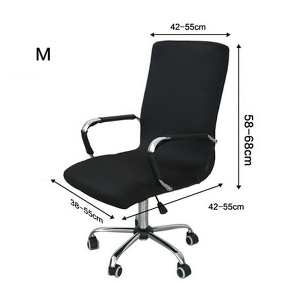 Office Computer Chair Seat Cover Side Zipper Design Arm Office Computer Chair Seat Cover Side Zipper Design Arm Protector Recouvre Chaise Stretch Rotating Lift Decoration