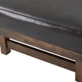 thumbnail image 4 of GDF Studio Modern Upholstered Cocktail Ottoman Bench with PU Cushion Top, Brown, 4 of 9