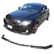 Ikon Motorsports Front Bumper Lip, Compatible with 2006-2008 Lexus IS250 IS350 PM Style Unpainted Black PU Air Dam Chin Spoiler Protector Splitter