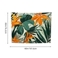 thumbnail image 3 of FCXZI Tropical Print Orange Leaves Tapestry Wall Hanging Decoration 40*30in, 3 of 6